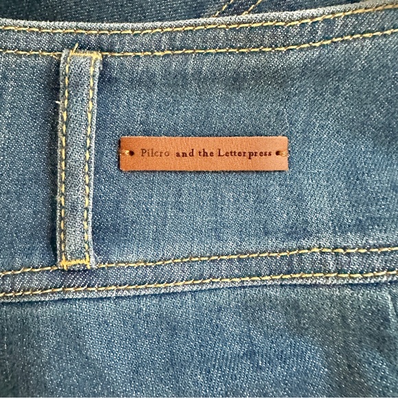 ANTHROPOLOGIE Pilcro High Rise Crop Wide Leg Jeans w/ Belt - Picture 11 of 13